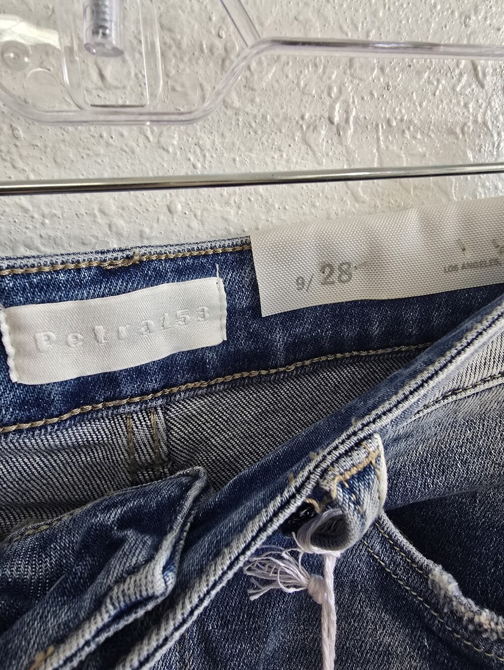 Petra 153 NWT DISTRESSED SUPER HIGH RISE 70'S INSPIRED FLARE JEANS Sz 9 28 - Picture 8 of 10